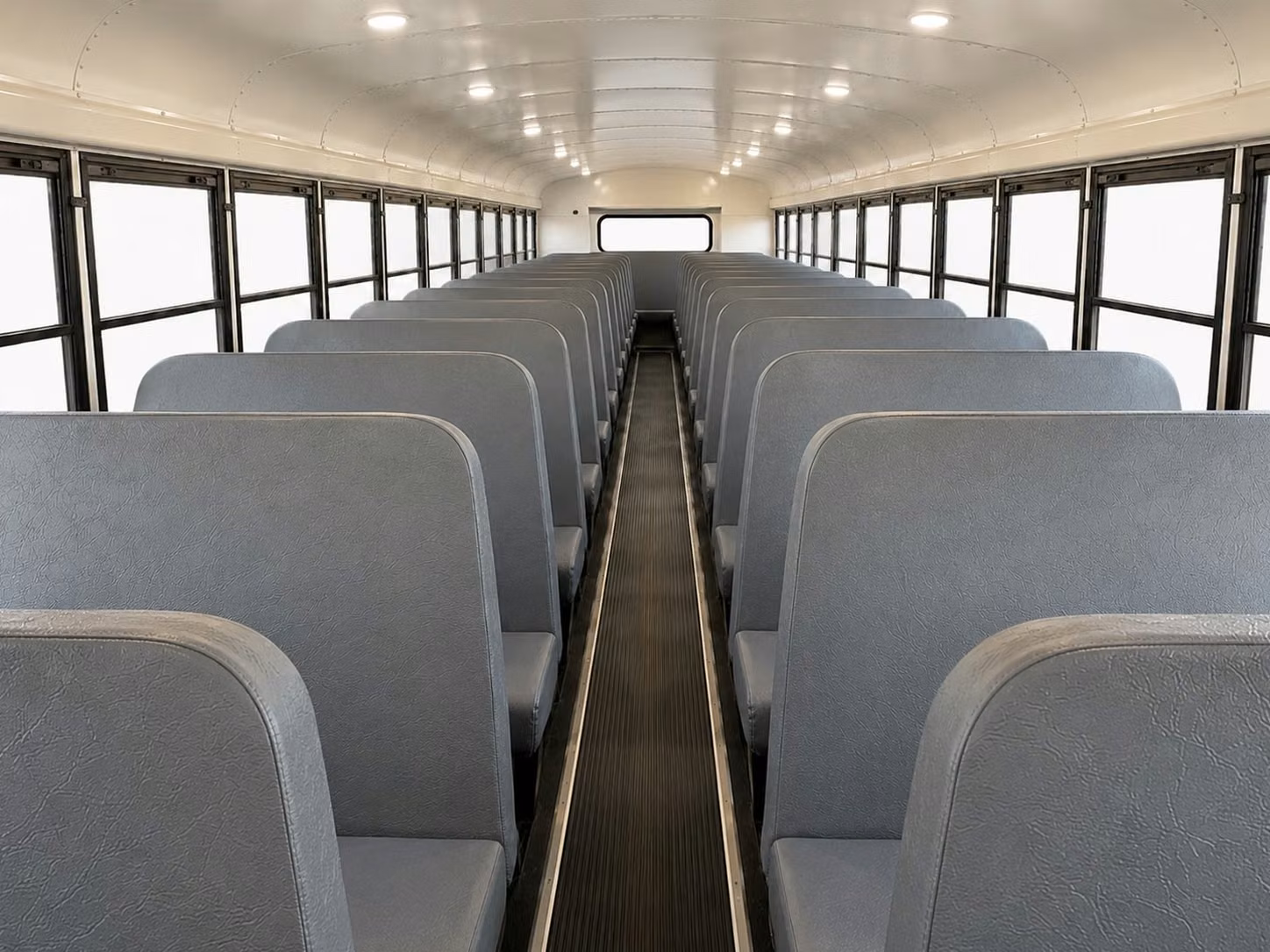 school bus inside