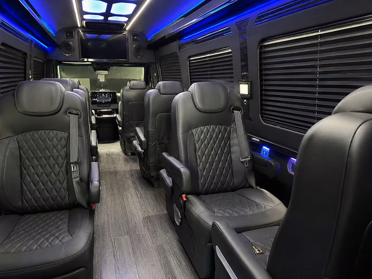 sprinter van with driver inside